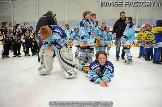 2012-01-08 Chiasso 1051 Hockey Milano Rossoblu U11-Premiazione